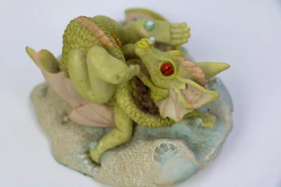 Figura Enchantica 1988 Holland Studio Dragon, pintada a mano, hecha en Inglaterra Foto 1 de 4