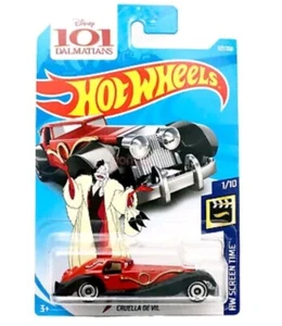 Hot Wheels HW Screen Time Disney 101 Dalmatians Cruella De Ville Car New 1/10 - Picture 1 of 2