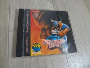 SNK Neo Geo CD Neogeo NCD World Heroes Perfect Tested Work - Picture 1 of 9