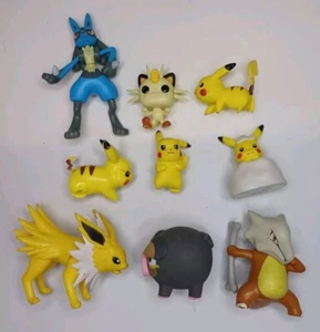 Pokemon Moncolle,Pikachu,Jolteon & Lechonk Eraser & More Lot of 9 - Picture 1 of 5