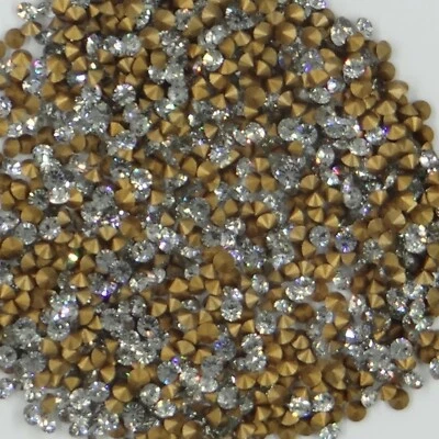 1012 PP13 SC : 100 strass Swarovski fond conique réf. 1012 (2,0mm)SHADOW CRYSTAL