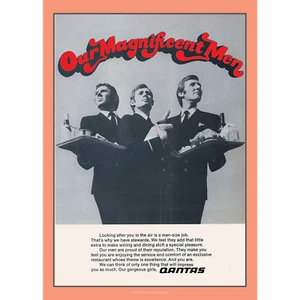 Qantas Our Magnificent Men Art Print - Classic Advertisement - 2 sizes poster - Picture 1 of 4