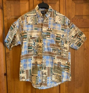 Men's Duck's Unlimited Shirt Sleeve Button Front Cotton Shirt Tag Size M - Picture 1 of 4