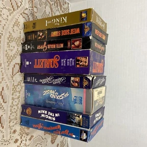 Classic VHS 8 Movies Lot SoundOfMusic WestSideStory Gypsy TheKingAndI Scarlett - Picture 1 of 16