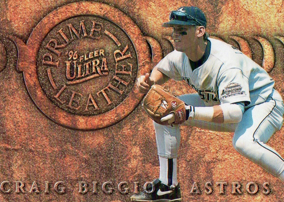1996 Ultra Prime Leather #12 Craig Biggio - Image 1 of 1