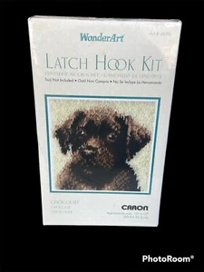 Wonderart Caron Latch Hook Kit 12"X12"-Chocolate Dog Craft Kit New Art # 4696 - Picture 1 of 2