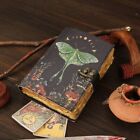 Vintage Handmade Leather Luna Moth Blank Spell Book of Shadows Journal