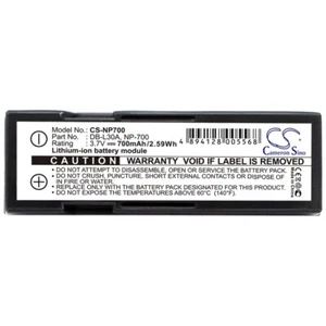 BATTERIE 700mAh Type D-LI72 DB-L30 NP-700 SLB-0637 For Minolta DiMAGE X50, X60 - Picture 1 of 5