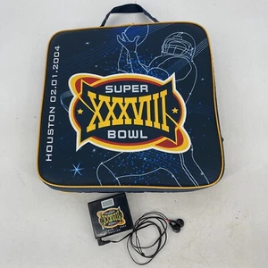 Super Bowl 38 Seat Cushion And Radio Houston 2004 Patriots Panthers  - Picture 1 of 6