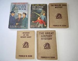 Five Vintage Hardy Boys Hardback Novels/Books - Picture 1 of 12