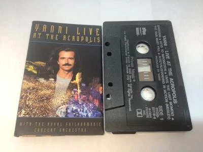 YANNI Cassette Tape LIVE AT THE ACROPOLIS 1994 Private Music Canada 01005-821164 - Image 1 of 4