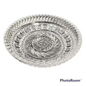 Tazón de postre Fostoria Aristocrat 5,5" borde de diente de sierra elegante cristal de plomo de colección - Imagen 1 de 5