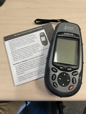 Magellan Meridian Platinum GPS Receiver - Tested - Includes Supplement Guide - Image 1 of 2