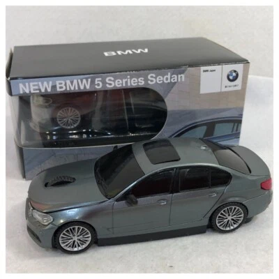 BMW New 5 Series Sedan Gray Wireless Computer Mouse Mini car model Dealer Promo - Image 1 of 3