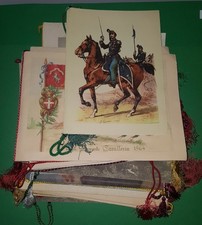 LOTTO 32 CALENDARI MILITARE LANCIERI CORDICINO ORIGINALE 1952/1970