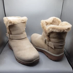 Skechers Easy Going Casually Perfect Slip-ins Boots Women's 9W Beige Sand C990 - Picture 1 of 11