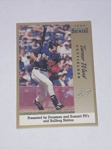 1996 Vintage Milwaukee Brewers Turner Ward￼ Baseball Card￼