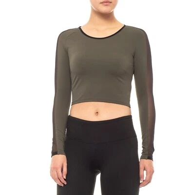 NWT Michi Bolt Mesh Trim Crop Top L - Image 1 of 2