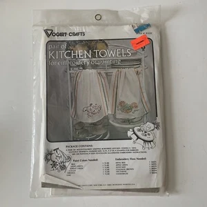 Vogart Crafts Pair of Kitchen Towels For Embroidery or Painting #8322C - Bild 1 von 2