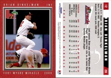 Brian Dinkelman 2008 Grandstand Fort Myers Miracle #7 Card *AutographDen*