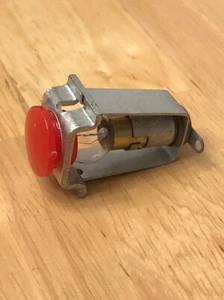 Vintage Red Flat Military Instrument dash gauge panel light Hot Rod  rare - Bild 1 von 2