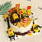 Engineering Vehicle Cake Decor Digging Machine Cake Toppers Crane Cake Dec^$r