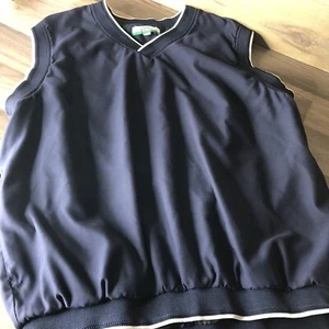 Pullover a vento uomo Snake Eyes grande blu navy nylon poliestere gilet elasticizzato - Foto 1 di 7