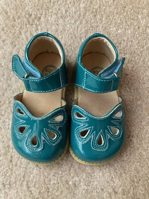 EUC Livie и Luca бирюзовый лепесток Мэри Джейн туфли, ребенка ясельного возраста размер 5, VHTF - Изображение 1 из 4