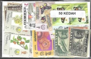 MALAYSIA KEDAH Sammlungen von 10 bis 50 verschiedenen Marken gestempelt - Bild 1 von 4