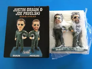Justin Braun Joe Pavelski Sharks 2017 Giveaway Bobblehead Pilot Neu im Karton - Bild 1 von 2