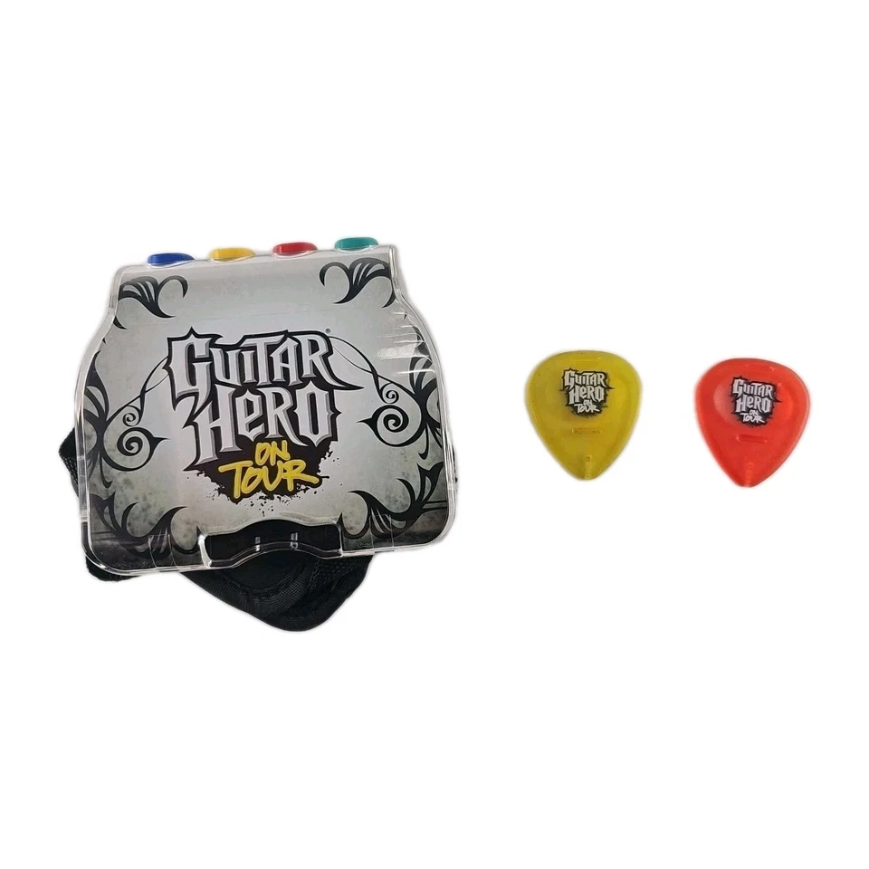 Nintendo DS Guitar Hero Grip On Tour Red Octane with 2 Picks - Image 1 of 4