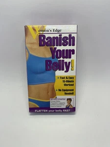 Women's Edge Banish Your Belly Michele Stanten Rodale VHS 2000 NEW SEALED 🔟 - Picture 1 of 5