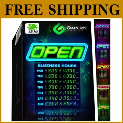 Neon Flash LED Open Sign with App Control - Energy-Efficient - Image 1 of 4