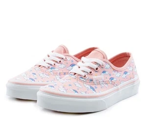 Vans Authentic (Unicorn Sleigh) Powder Pink Sneakers Girls Youth Skate Shoes - Picture 1 of 6