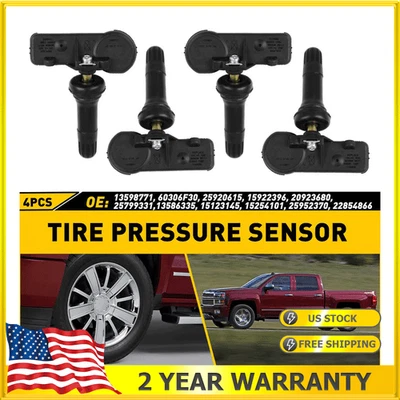 Sensor de presión de neumáticos para Chevrolet Express1500 2500 2008-2018 2009-18 3500 4500 Foto 1 de 4