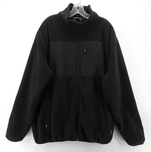 Carbon 2 Cobalt Jacket Men XL Black Fleece Coat Full Zip Hiking Outdoor Logo - Picture 1 of 11