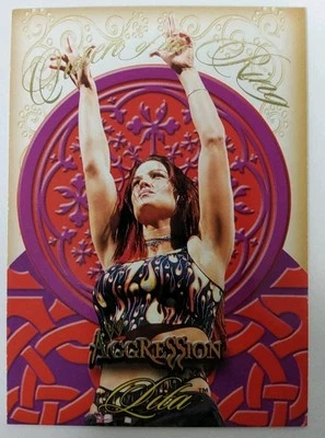 Lita 2003 Fleer Aggression Queens Of The Ring Card 1 Of 10 QR WWE Divas Rasslin! - Image 1 of 2