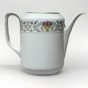 HUTSCHENREUTHER GERMANY 1814 Floral Coffee Tea Pot Gold Accent Antique READ DESC - Picture 1 of 19