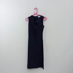 Reiss Dress UK Size 4 Womens Navy And Beige Sleeveless FPL-WRDC - Picture 1 of 5