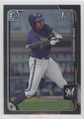 2015 Bowman Draft Chrome Asia Exclusive Black Refractor Demi Orimoloye #5 - Image 1 of 2