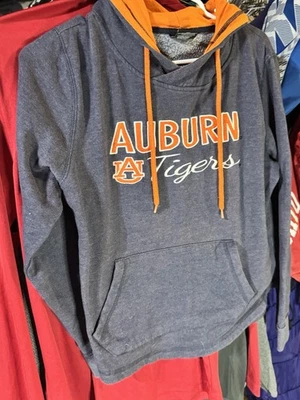 Colosseum Auburn Tigers Embroidered Hoodie Roo Pocket Ladies Medium - Image 1 of 4