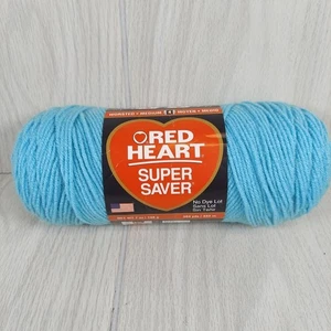 Red Heart Super Saver Yarn, Aruba Sea Teal ARTE300 Color 0505 4 Medium  - Picture 1 of 6