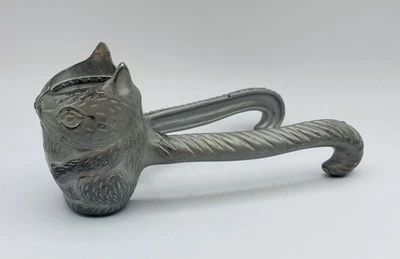 Vintage Cast Aluminum Metal Squirrel Chipmunk Nutcracker Unique RARE - Image 1 of 4
