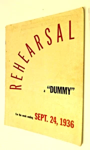 Rehearsal, Dummy No. 2 for September 24, 1936. Mock-up of what would be Life mag - Picture 1 of 2