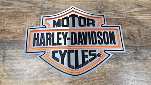 Harley-Davidson Bar & Shield Reflective Embroidered Patch Global Prod NEU 10,5" - Bild 1 von 7
