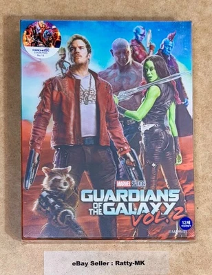 GUARDIANS OF THE GALAXY VOL.2 - KIMCHIDVD KIMCHI 3D + 2D BLU RAY STEELBOOK - NEW - Image 1 of 4