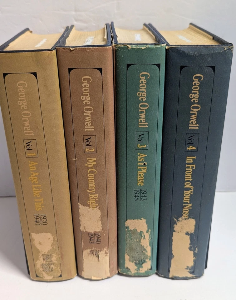 The Collected Essays, Journalism and Letters of George Orwell HCdj 4 Vols. 1968 - Image 1 of 4