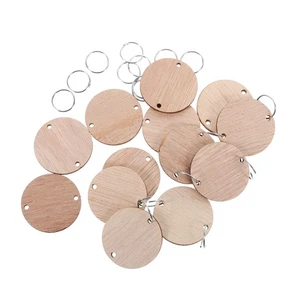50 Piezas Tablero Colgante Astillas Madera Accesorios Círculos Madre para Letrero de Cumpleaños - Imagen 1 de 12