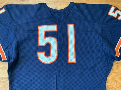 Camiseta de jogo autêntica NOS 1980s CHICAGO BEARS SAND KNIT DICK BUTKUS #51 - Imagem 1 de 4