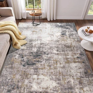 5x7 Area Rugs for Living Room, Machine Washable Rugs Modern Abstract Bedroom ... - Picture 1 of 9